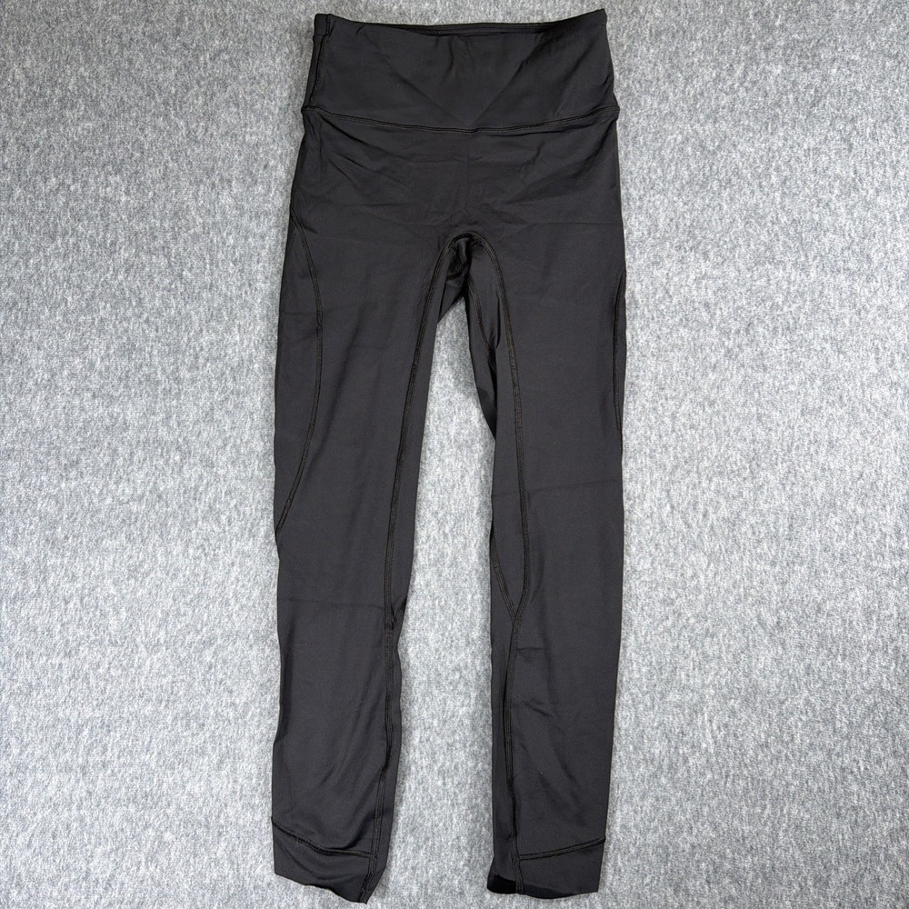 Lululemon‎ Legging Women's Size 4 25" Capri Black Run The Day Tight